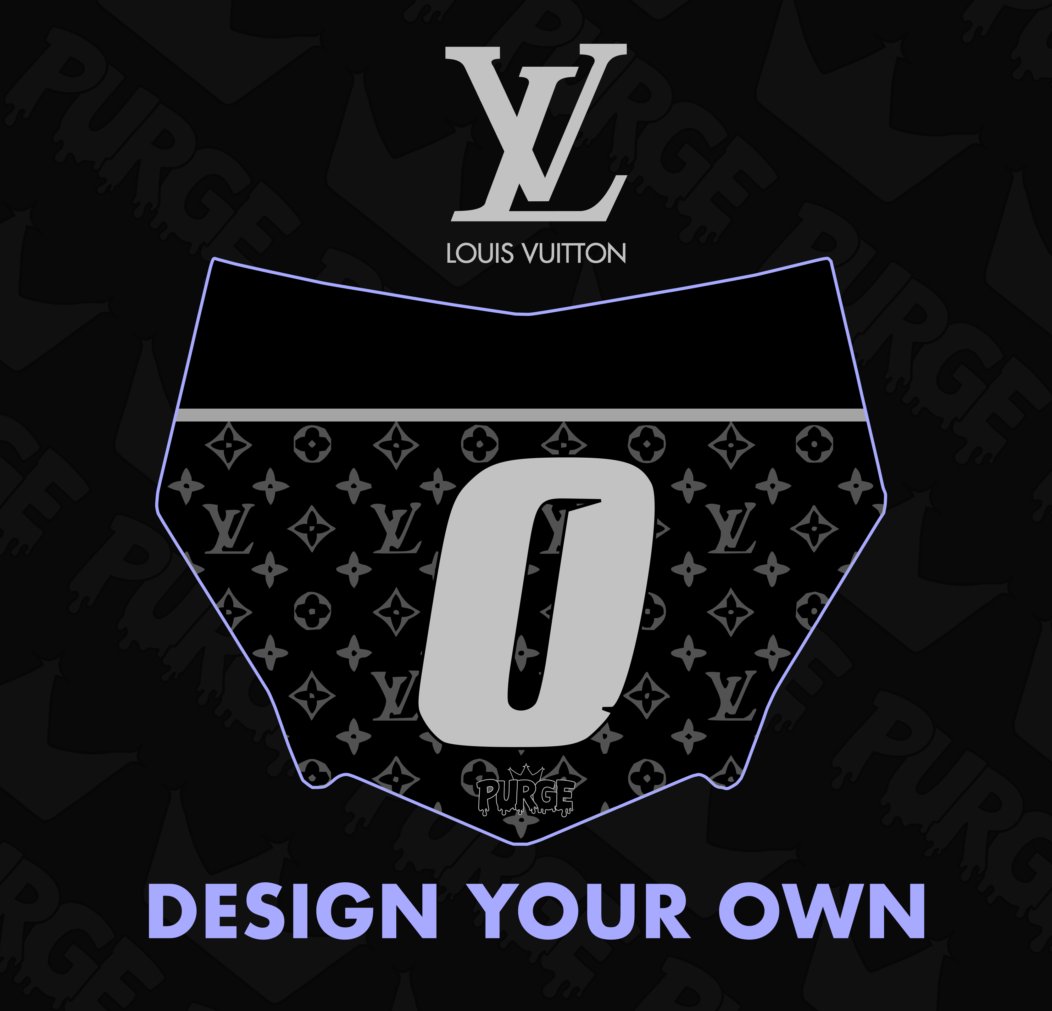 Louis Vuitton Plate Decal – Purge Moto