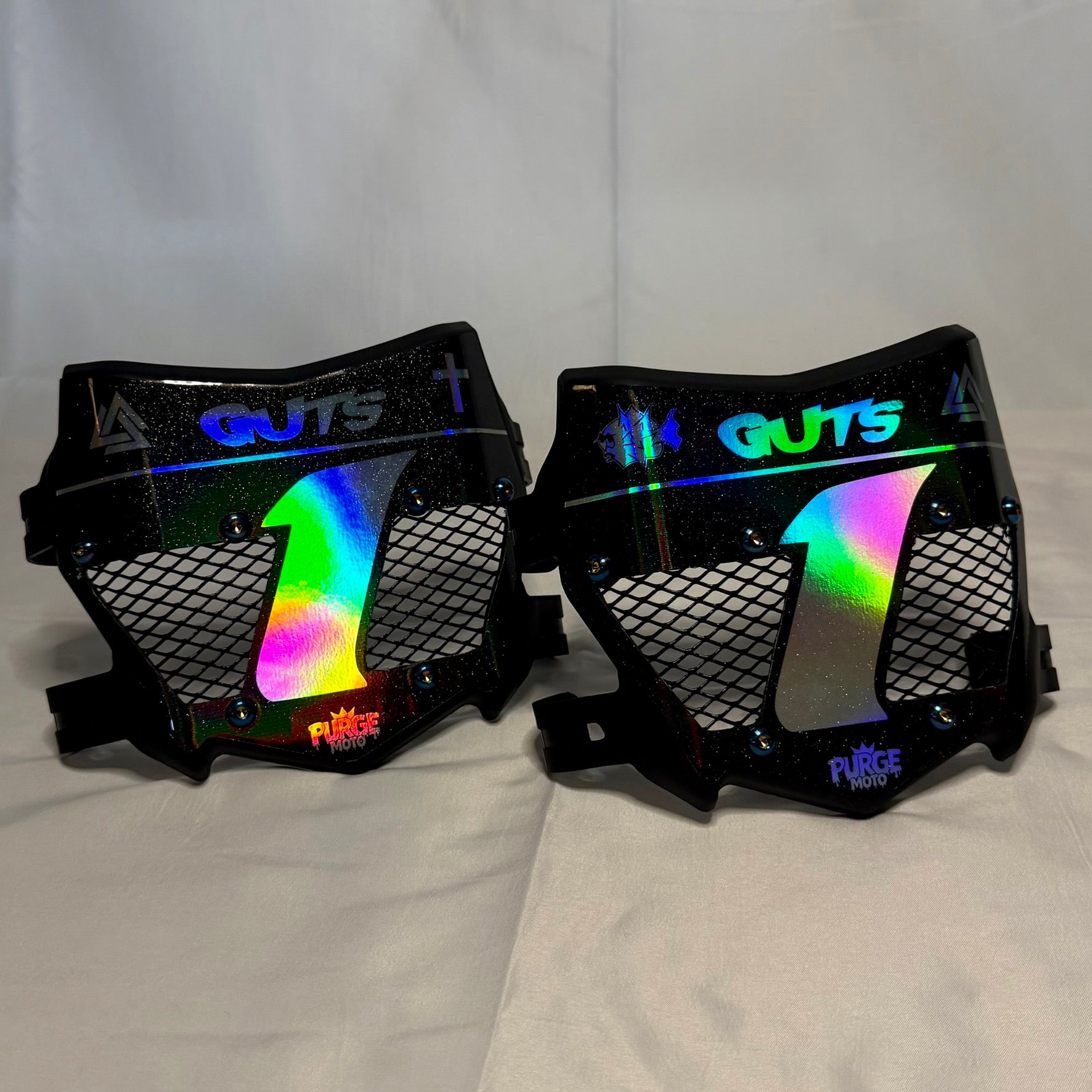 Custom Titanium Vented Motocutz Plate