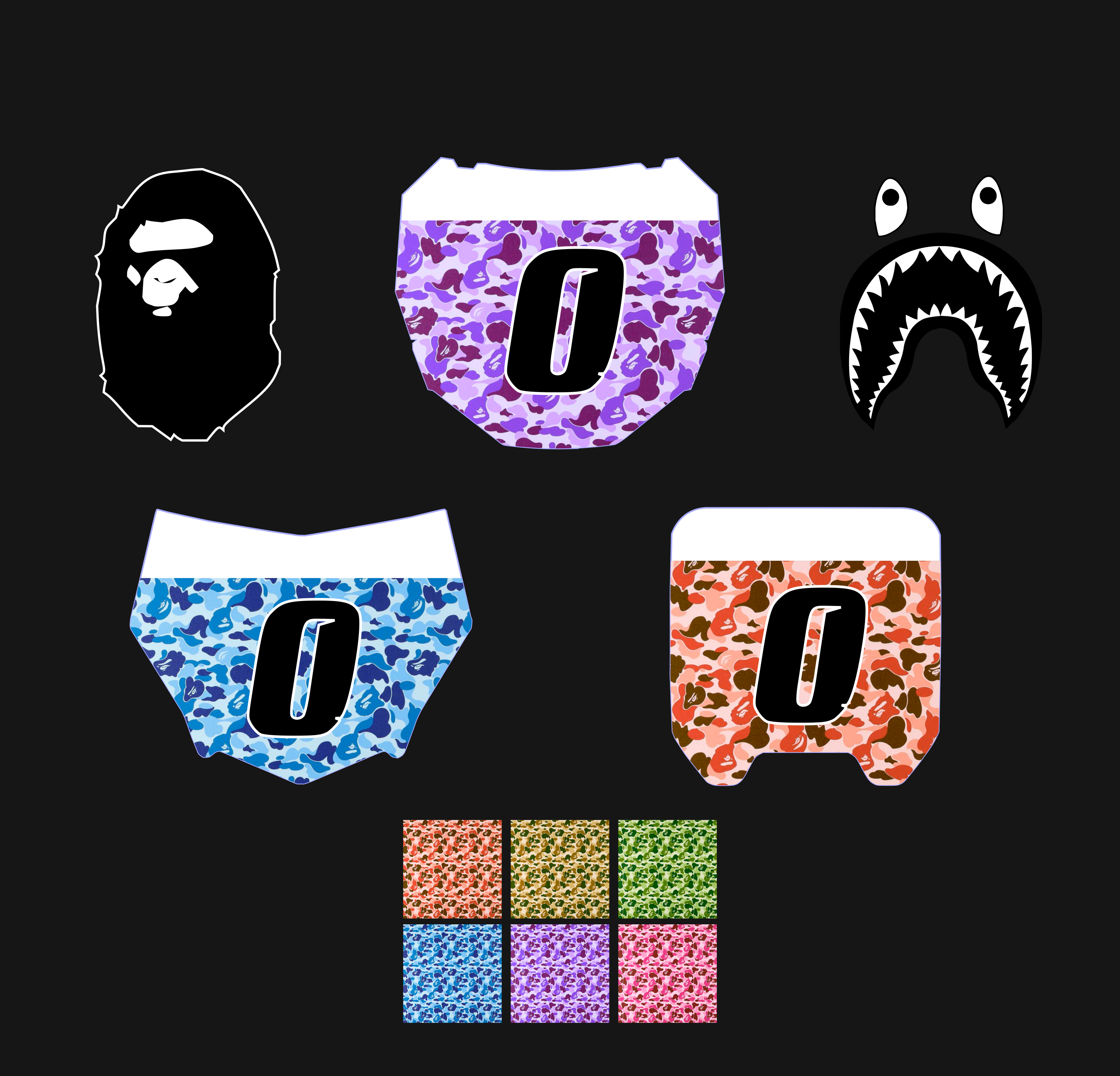 Bape Number Plate Decal