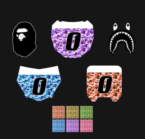 Bape Number Plate Decal