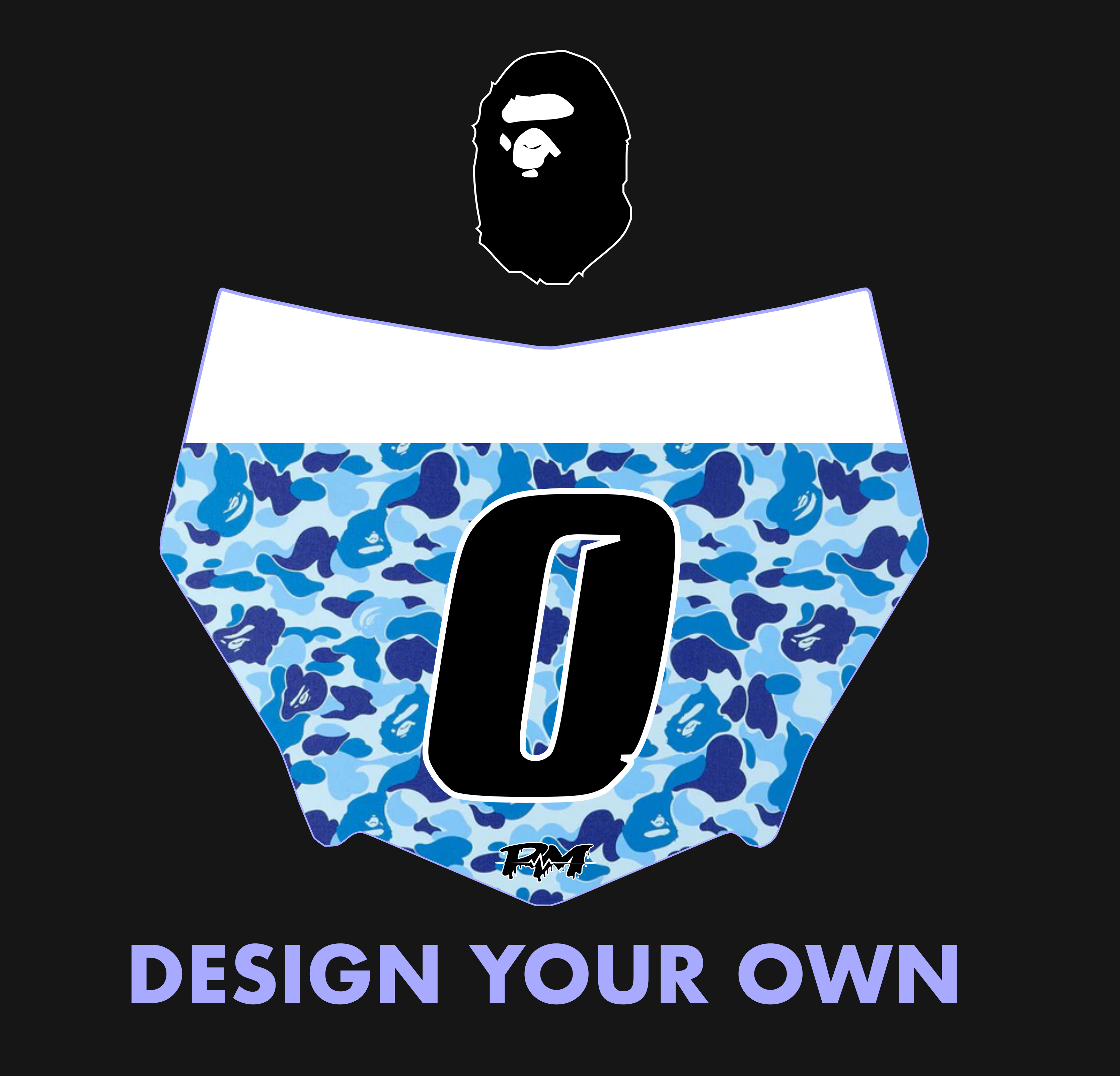 Bape Number Plate Decal