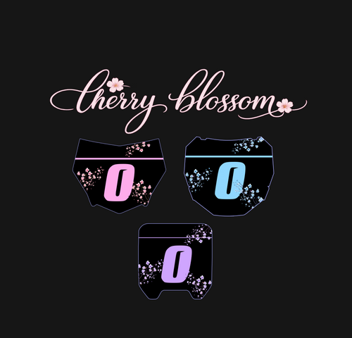 Cherry Blossom Plate Decal