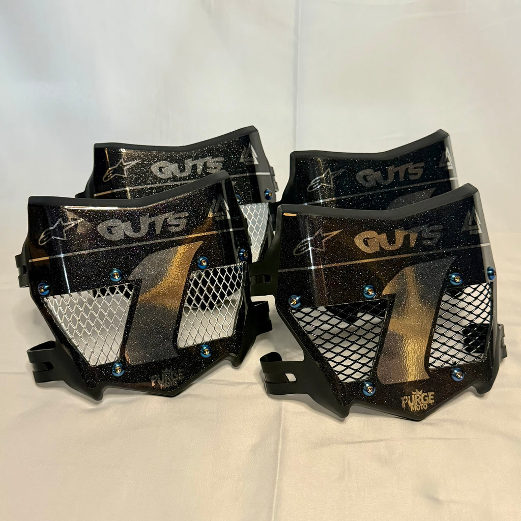 Custom Titanium Vented Motocutz Plate