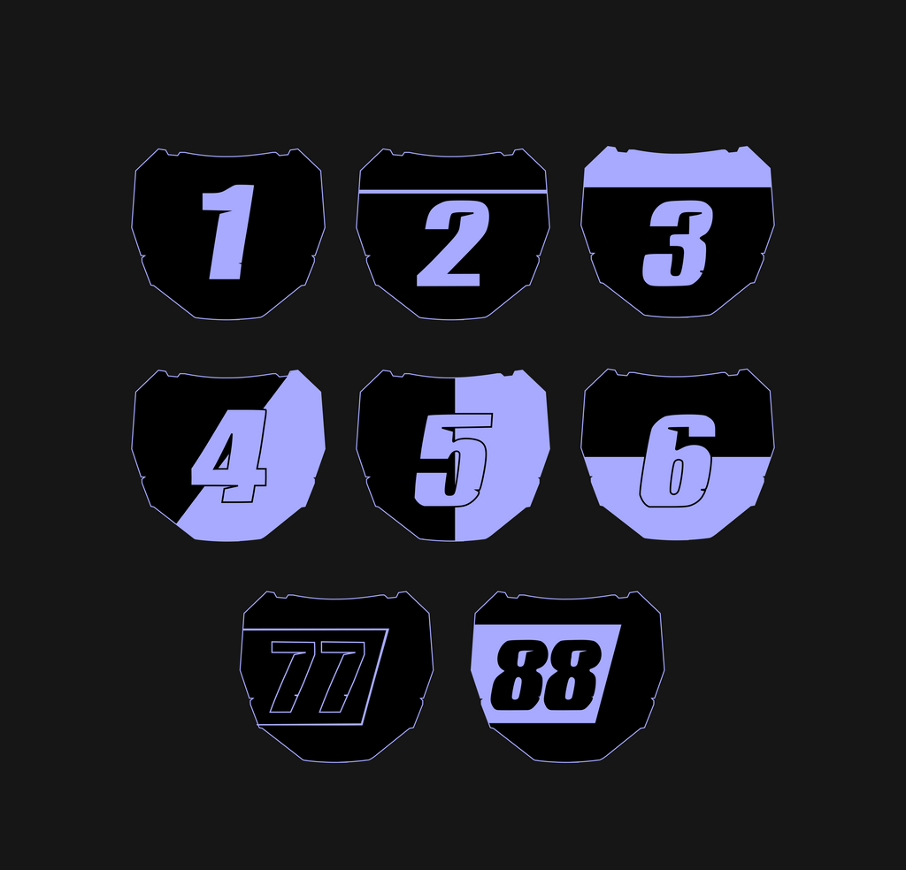 Custom Odi Number Plate Decal