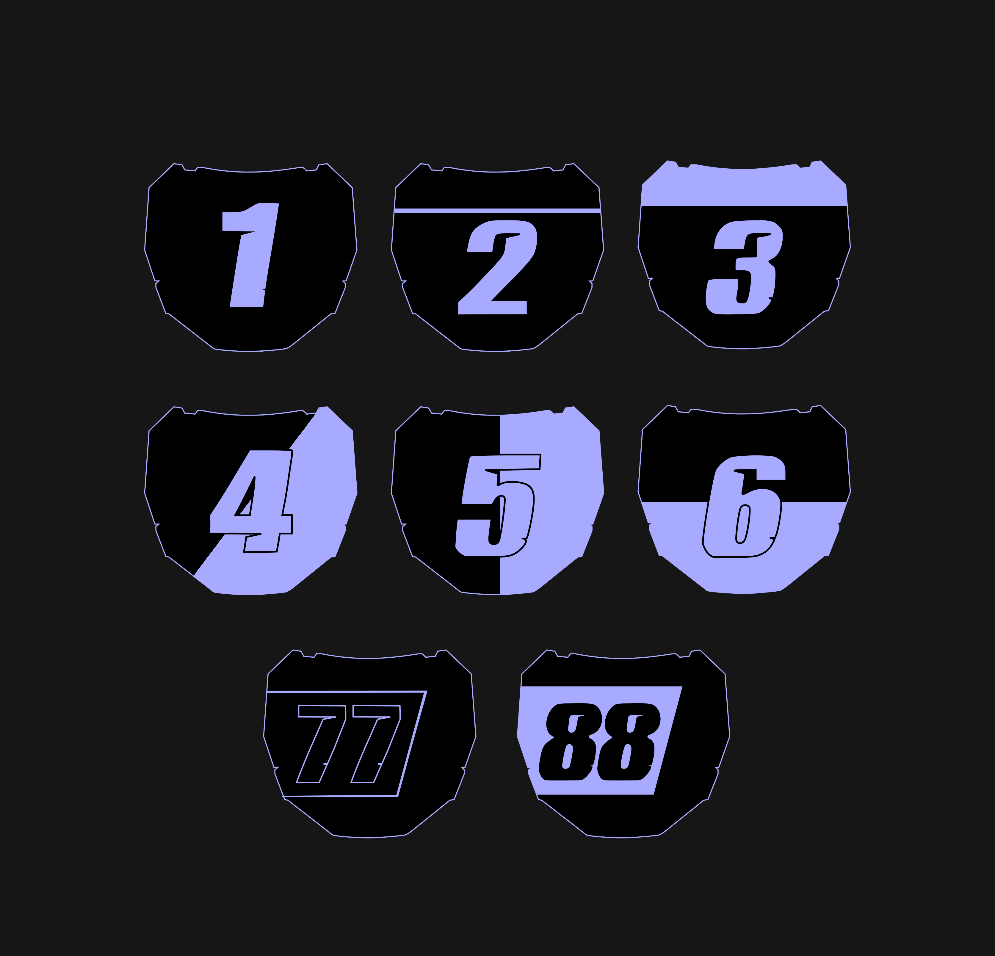 Custom Odi Number Plate Decal