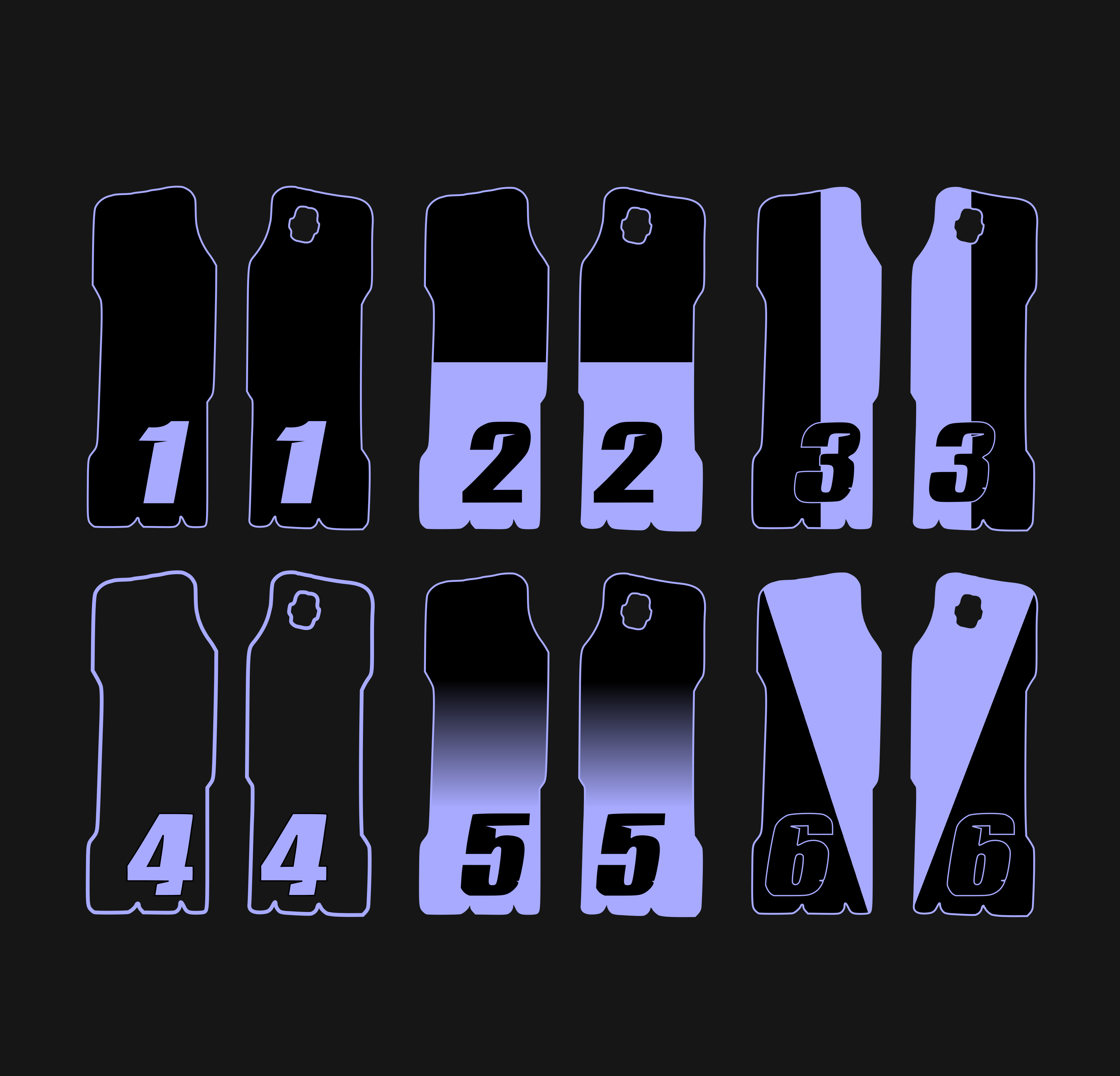 Custom Surron Lbx Fork Guard Decals
