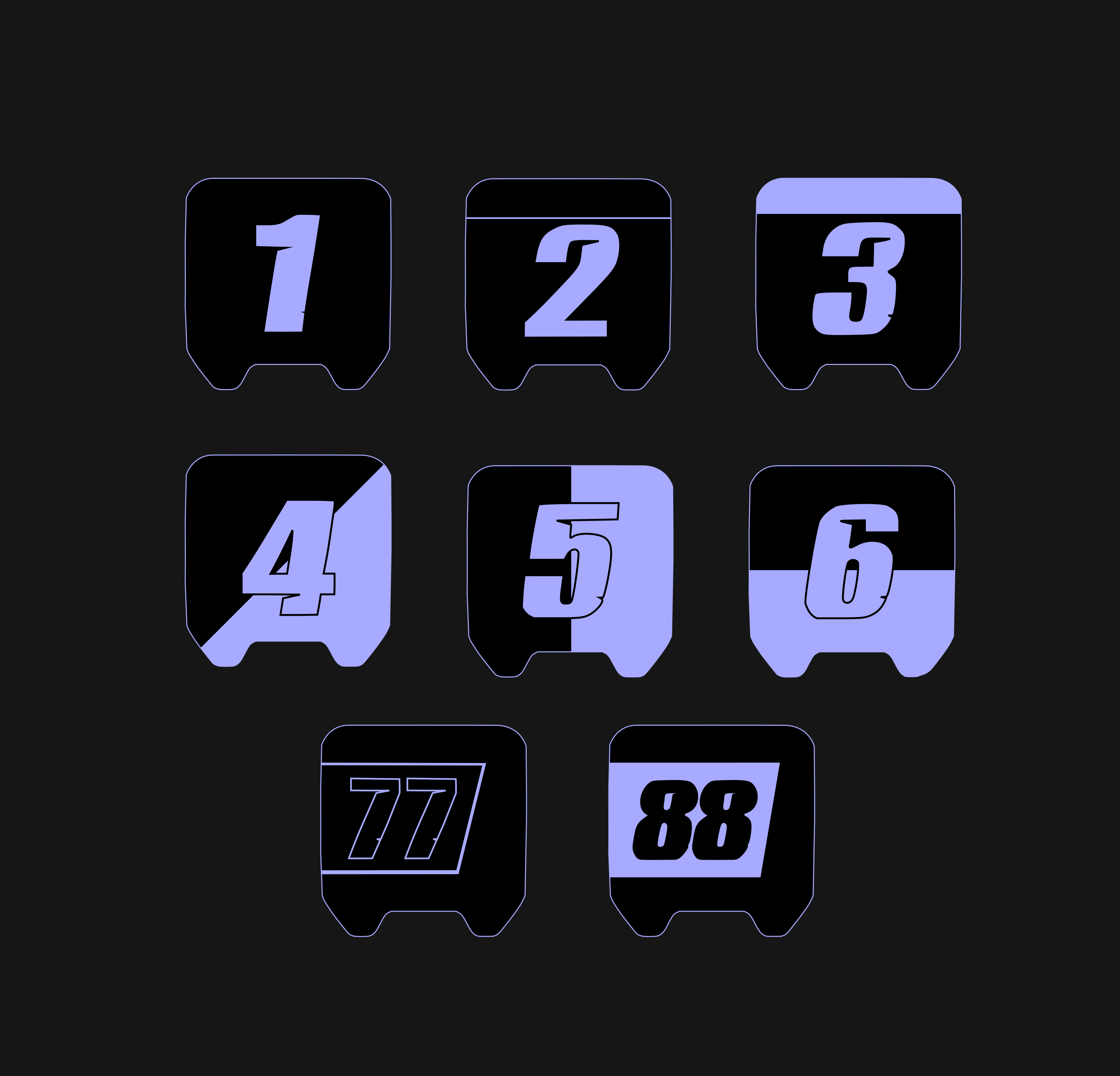 Custom Tuttio Number Plate Decal