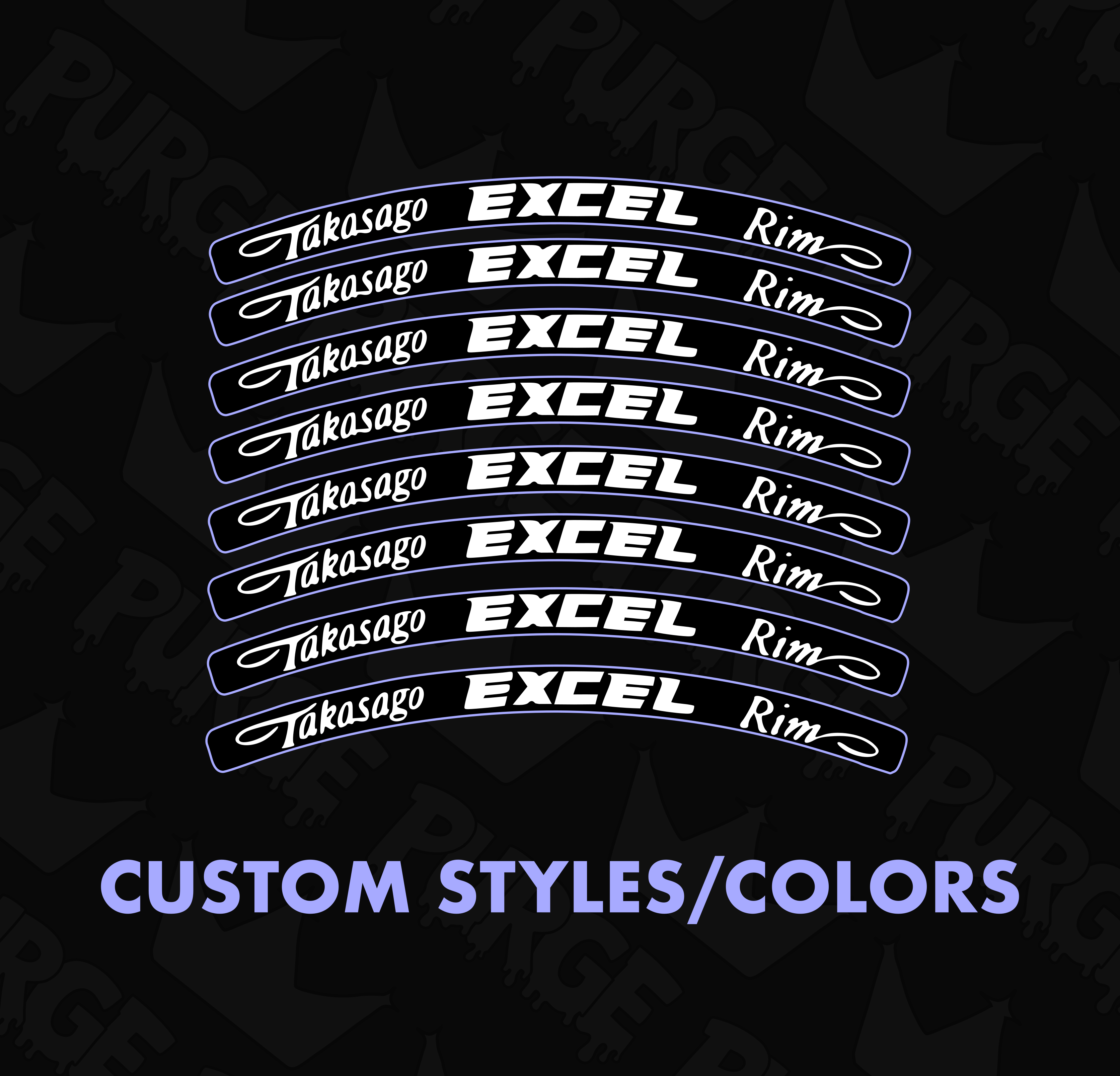 Excel Rim Decals