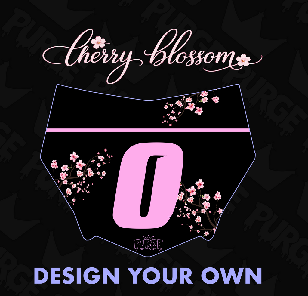 Cherry Blossom Plate Decal